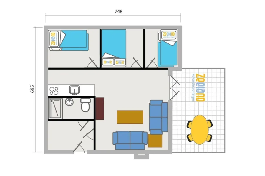 Type 6 met 3 slpkamers